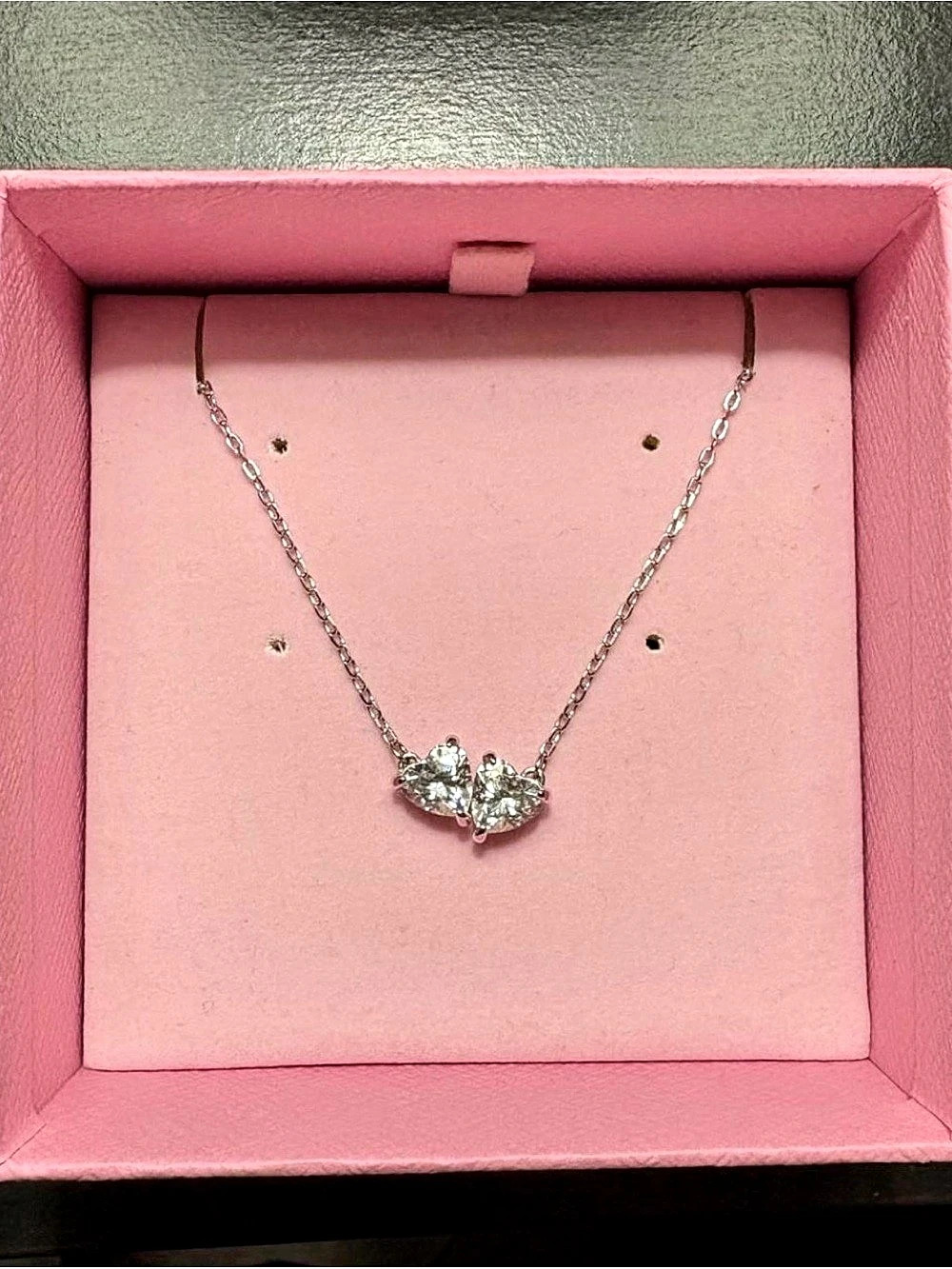 Swarovski Mesmera Heart Pendant Necklace Crystal Pendant Necklace in Silver